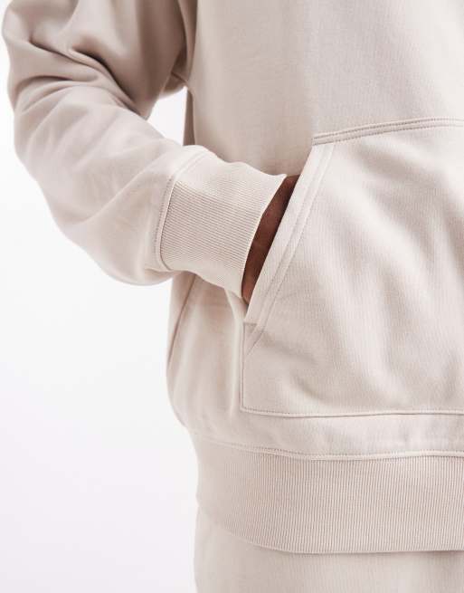 Sudadera color piedra extragrande con capucha de New Look, 5 de 5