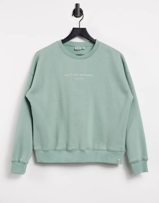 Sudadera color salvia empolvado sin cierres San Fran de Rhythm | ASOS