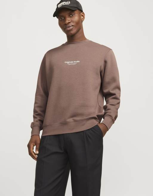 Sudadera color topo intenso de Jack & Jones