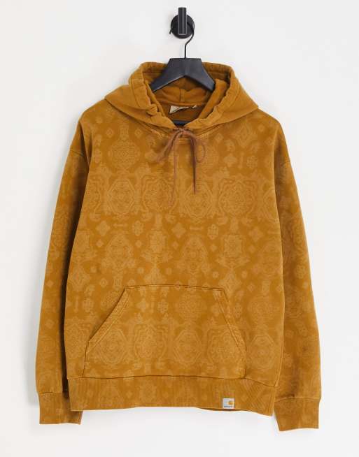 Sudadera color tostado con capucha y estampado de cachemir Verse de Carhartt WIP