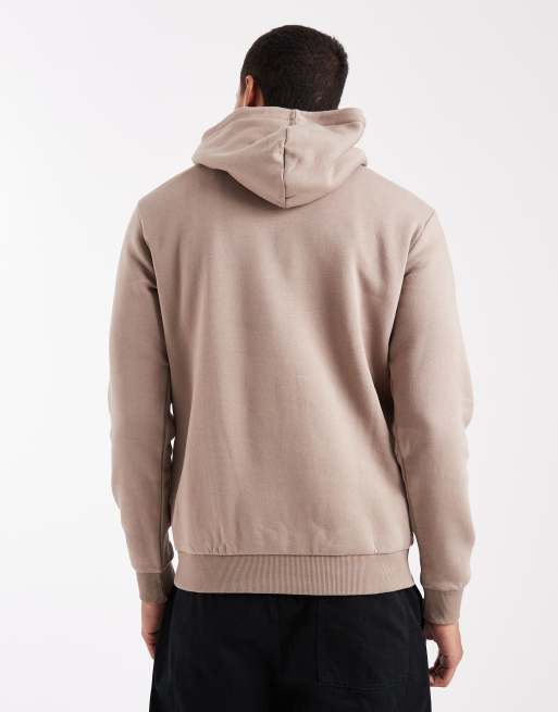 Sudadera color tostado de corte slim con capucha de ONLY & SONS, 3 de 5