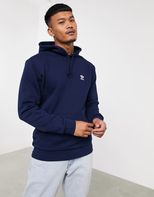 Sudadera con capucha azul marino essentials de adidas Originals