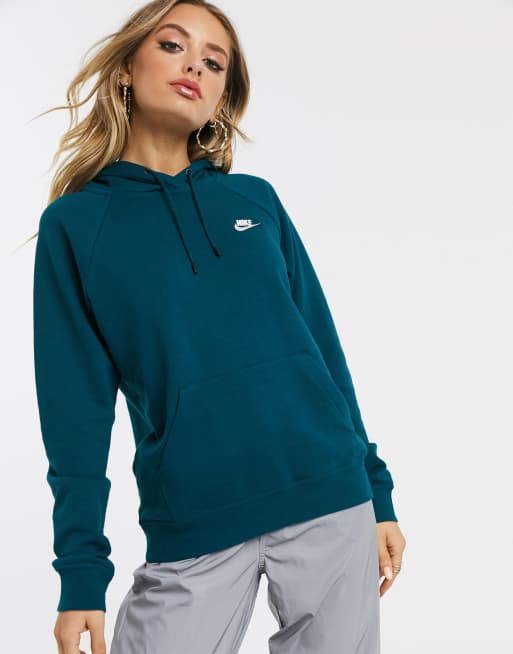 Sudadera con capucha b sica en azul oscuro de Nike