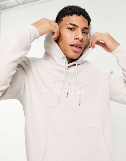 Sudadera con capucha beis Hannigan de Jameson Carter
