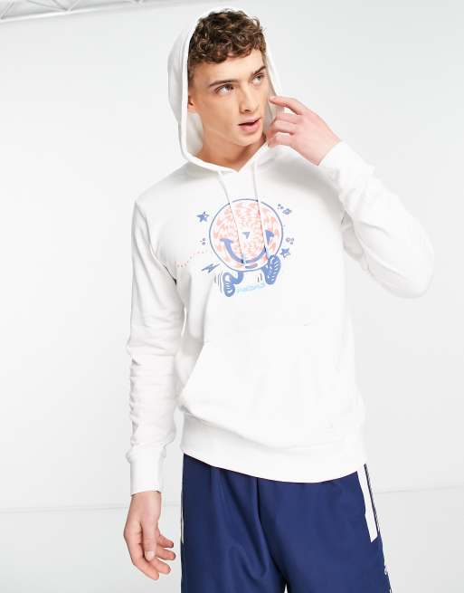 Sudadera con capucha blanca Trae Young Illusion de adidas Basketball