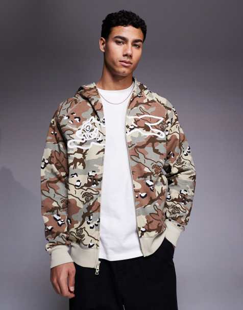 Sudadera con capucha, cremallera y estampado de camuflaje Choc Chip Running Dog de ICECREAM - view 1