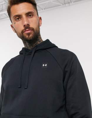 Sudadera con capucha de polar negro Rival de Under Armour ASOS