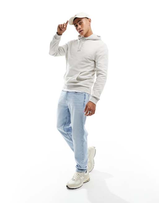 Sudadera con capucha en color piedra de New Look