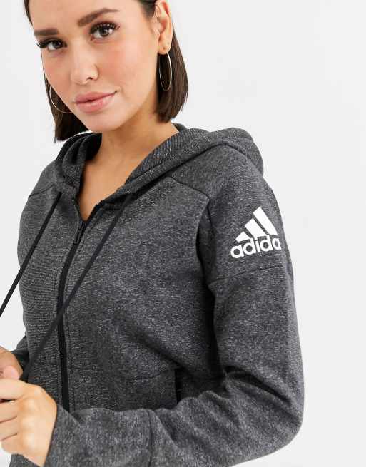 Sudadera con capucha en gris ID adidas | ASOS