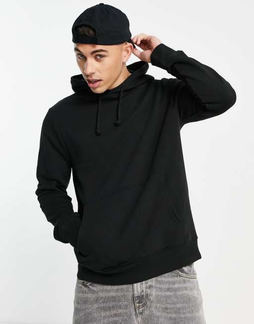 Sudadera con capucha en negro de New Look