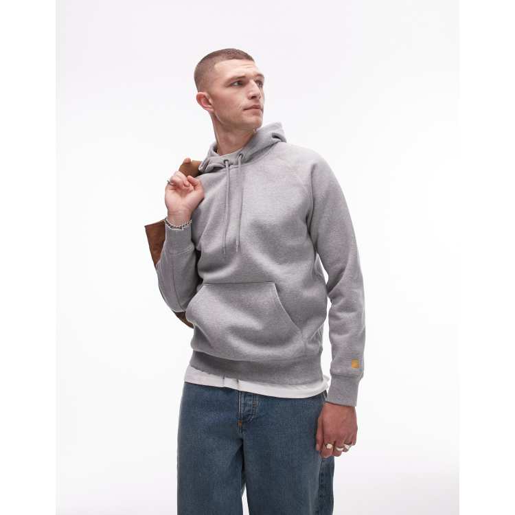 Sudadera Con Capucha Carhartt Hooded Chase Hombre Gris Carhartt