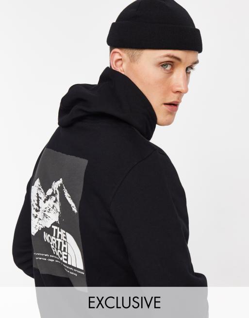 Sudadera con capucha negra con gráfico en la parte posterior exclusiva en ASOS de The North Face