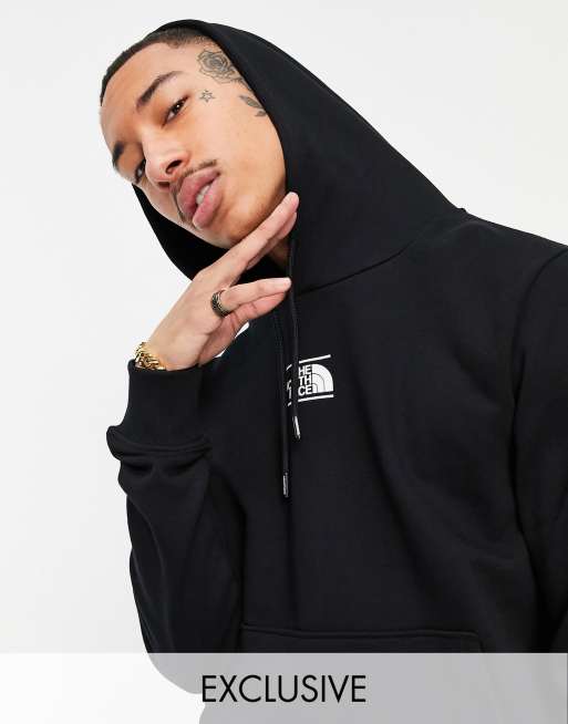 Sudadera con capucha negra con logo de media cúpula en el pecho exclusiva en ASOS de The North Face