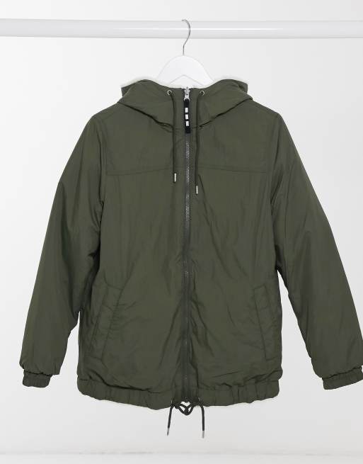Sudadera con capucha reversible en color aceituna Kayleigh de UGG