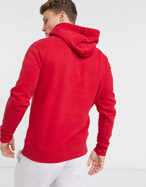 Sudadera discount roja hollister