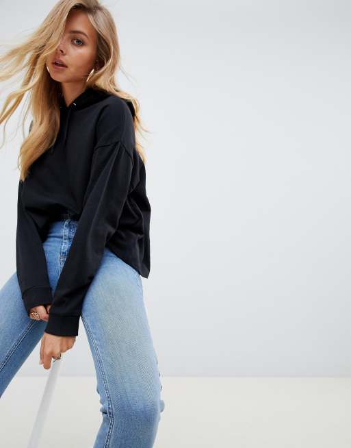 Sudadera con capucha cierres en negro de | ASOS