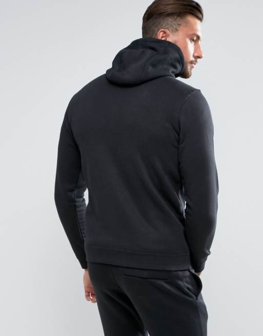 Sudadera con capucha y cremallera en negro Club de Nike |