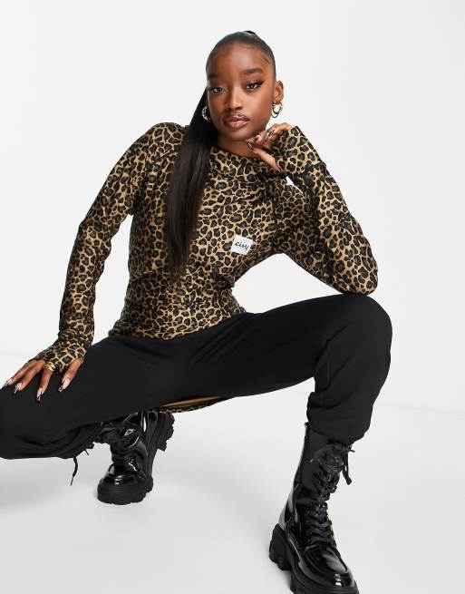 Sudadera con capucha y estampado de leopardo Ice Cold de Eivy 