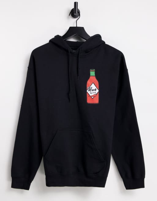 Sudadera con capucha y estampado gráfico de salsa picante de New Love Club