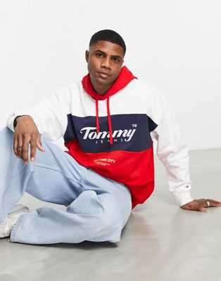 Tommy Jeans archive logo cotton hoodie - ASOS Price Checker