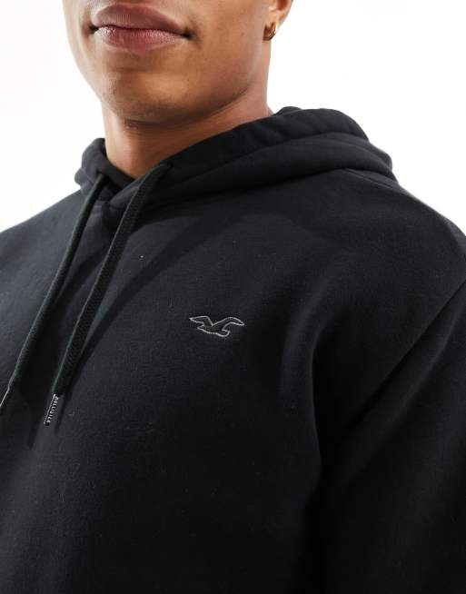 Sudadera con capucha y logo en negro Icon de Hollister, 2 de 4