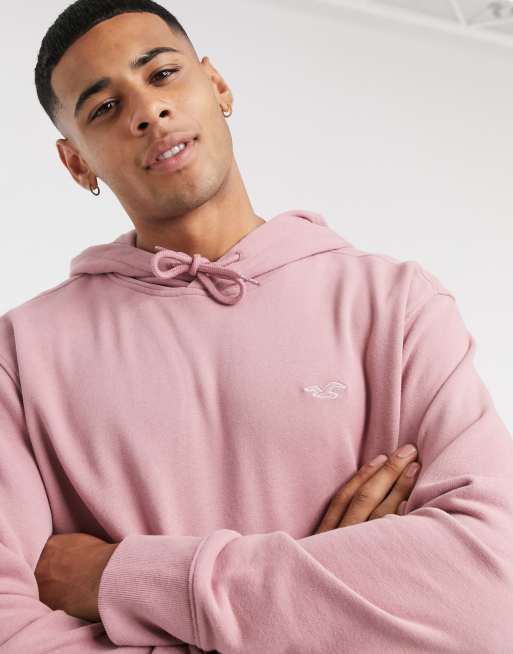 Sudadera con capucha y logo en rosa everyday de Hollister