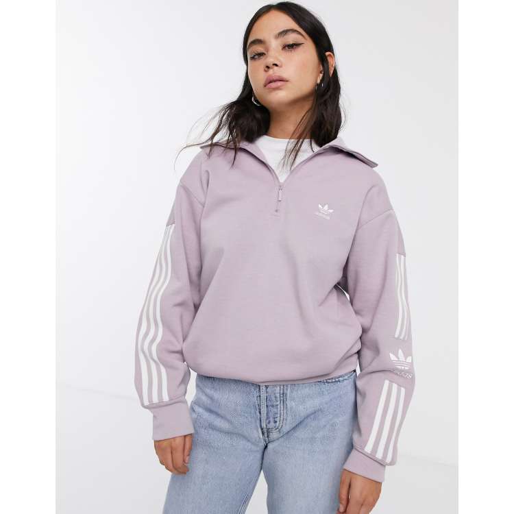 Sudadera lila adidas hot sale