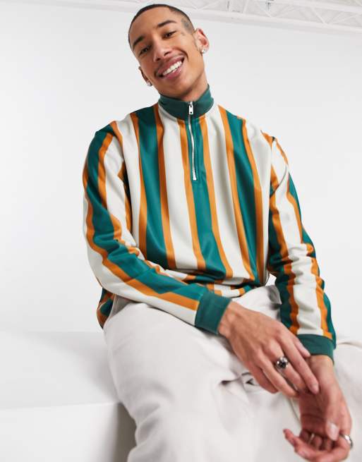 Conjunto de chándal con estampado integral de rayas de ASOS DESIGN, 2 de 3