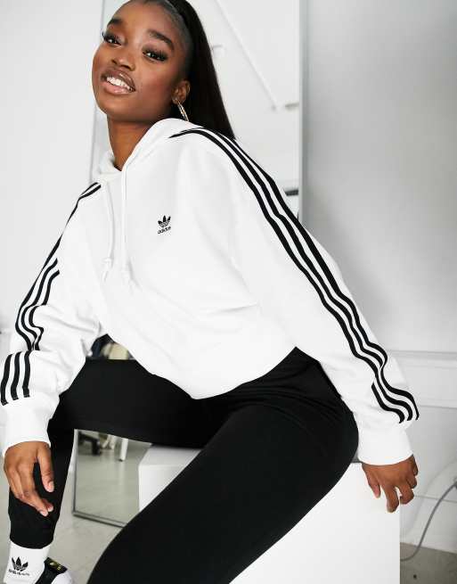 Sudadera con capucha en blanco adicolor de adidas Originals | ASOS