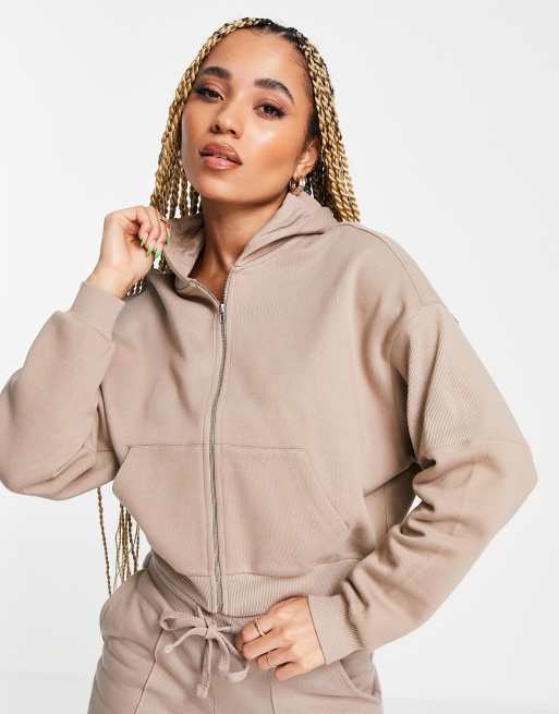 Sudadera corta extragrande con capucha de ASOS 4505
