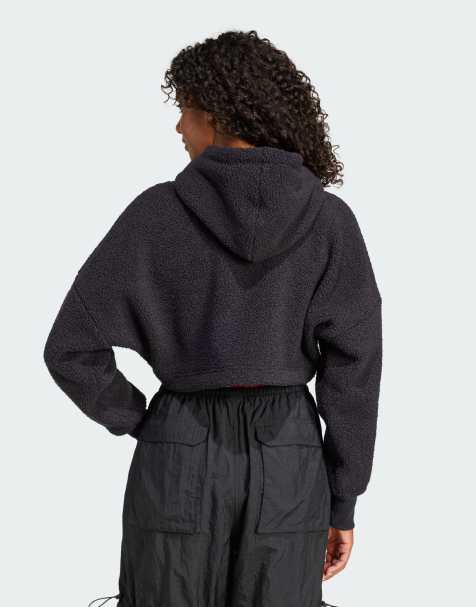Sudadera corta negra con capucha de adidas x MOON BOOT - view 1