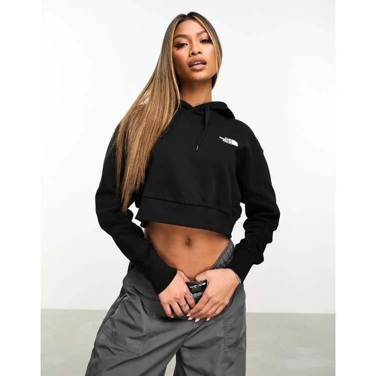 Sudadera corta negra deals