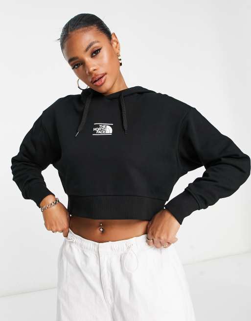Sudadera corta negra con capucha Dome at Center exclusiva en ASOS de The North Face