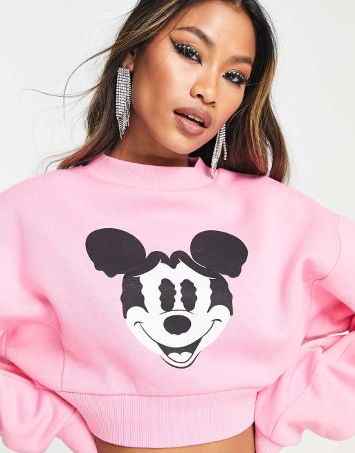 Sudadera rosa mickey mouse hot sale