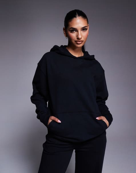 Sudadera deportiva negro lavado con capucha de tejido grueso de secado rápido de 4505 - view 1