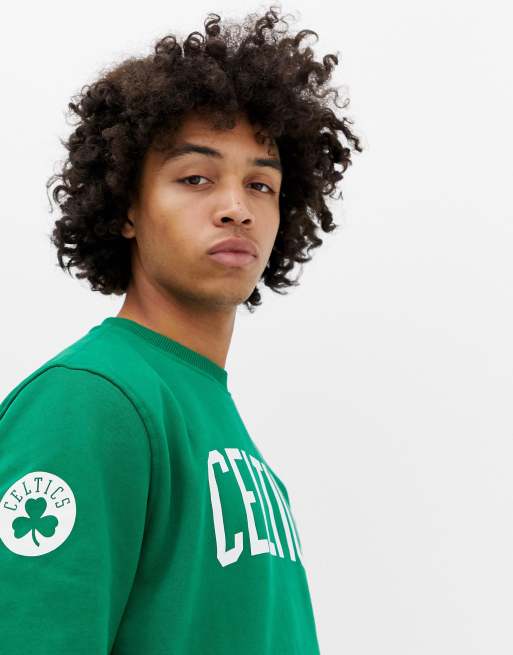 Sudadera en verde con logo en el pecho de los Boston Celtics de la NBA de New Era