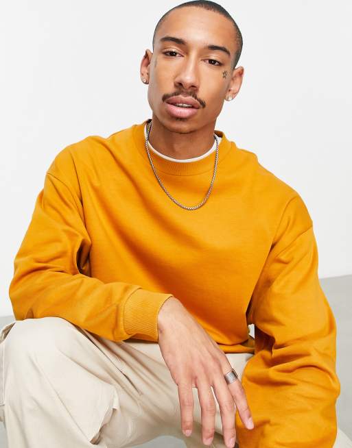 Sudadera extragrande amarillo mostaza de ASOS DESIGN ASOS