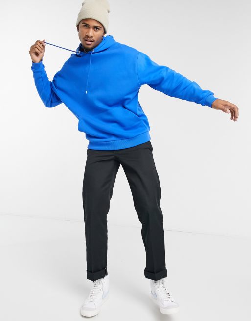 Sudadera extragrande azul intenso con capucha de ASOS DESIGN