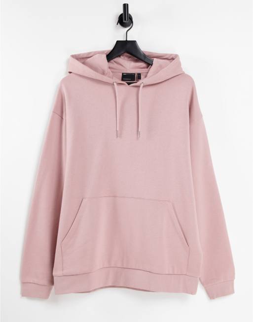 Sudadera extragrande con capucha en rosa de ASOS DESIGN