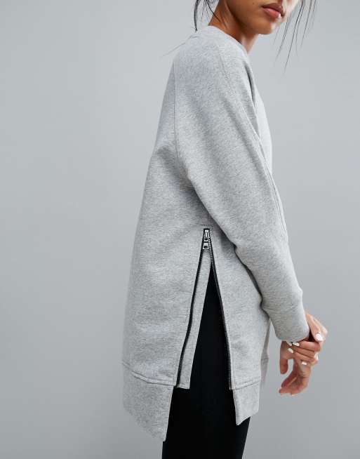 Sudadera extragrande con cremallera doble de Varley, 3 de 4