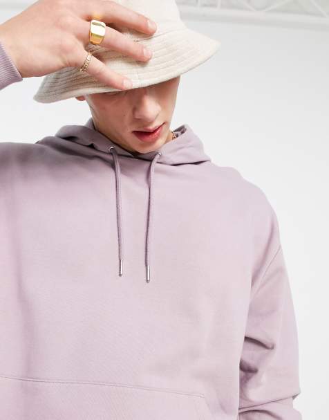 Sudadera extragrande con lavado violeta y capucha de ASOS DESIGN - view 1