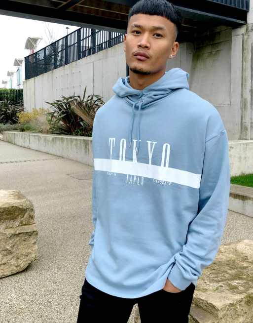 Sudadera extragrande con 'Tokyo' estampado en el pecho de ASOS DESIGN
