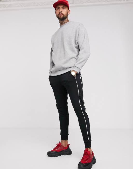 Sudadera extragrande en gris marga de ASOS DESIGN, 4 de 4