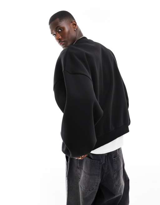 Sudadera extragrande en negro de ASOS DESIGN, 4 de 4