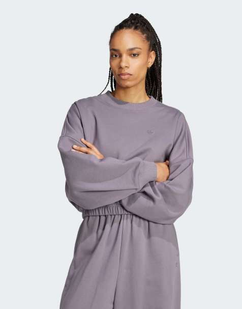 Sudadera gris básica extragrande Premium Essentials de adidas Originals - view 1