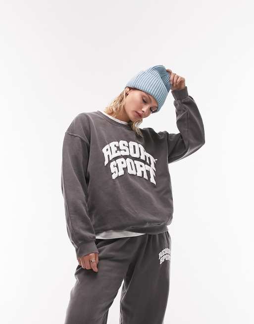 Sudadera gris vintage store