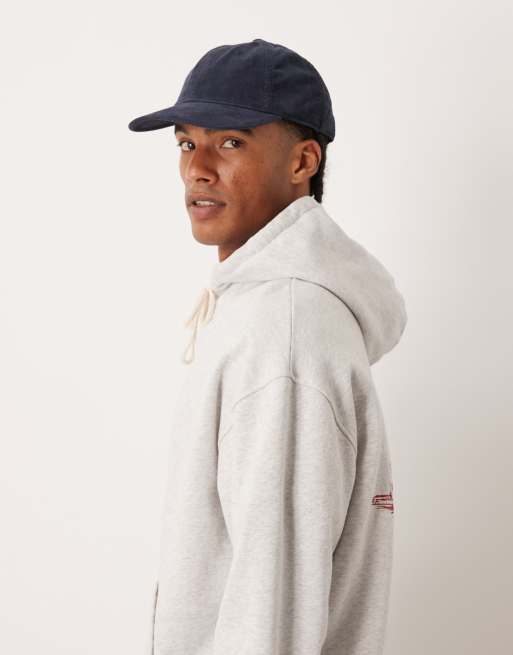Sudadera gris claro de corte estándar con capucha, estampado en la espalda y gráfico del logo de Pompeii, 4 de 5