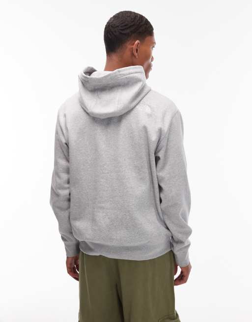 Sudadera gris claro extragrande básica con capucha y logo de The North Face, 3 de 5