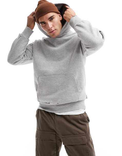 Sudadera gris claro extragrande de tejido grueso de Only & Sons - view 1