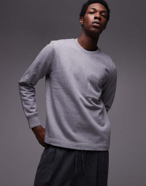 Sudadera gris con bolsillo de punto afelpado de ARKET - view 1